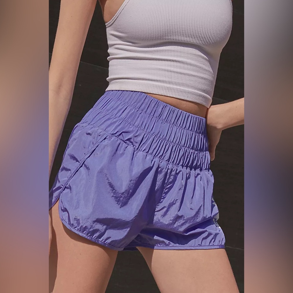 Free People FP Movement The Way Home Shorts Purple Large Running Athletic
